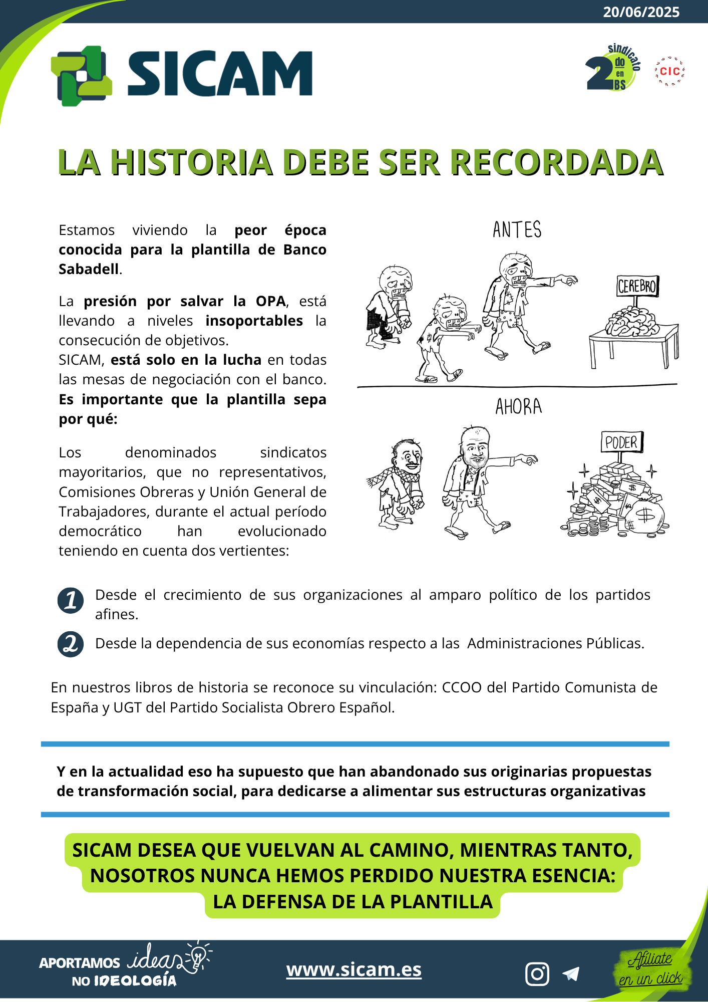 20 junio 2025. Un día fueron sindicatos<br>
